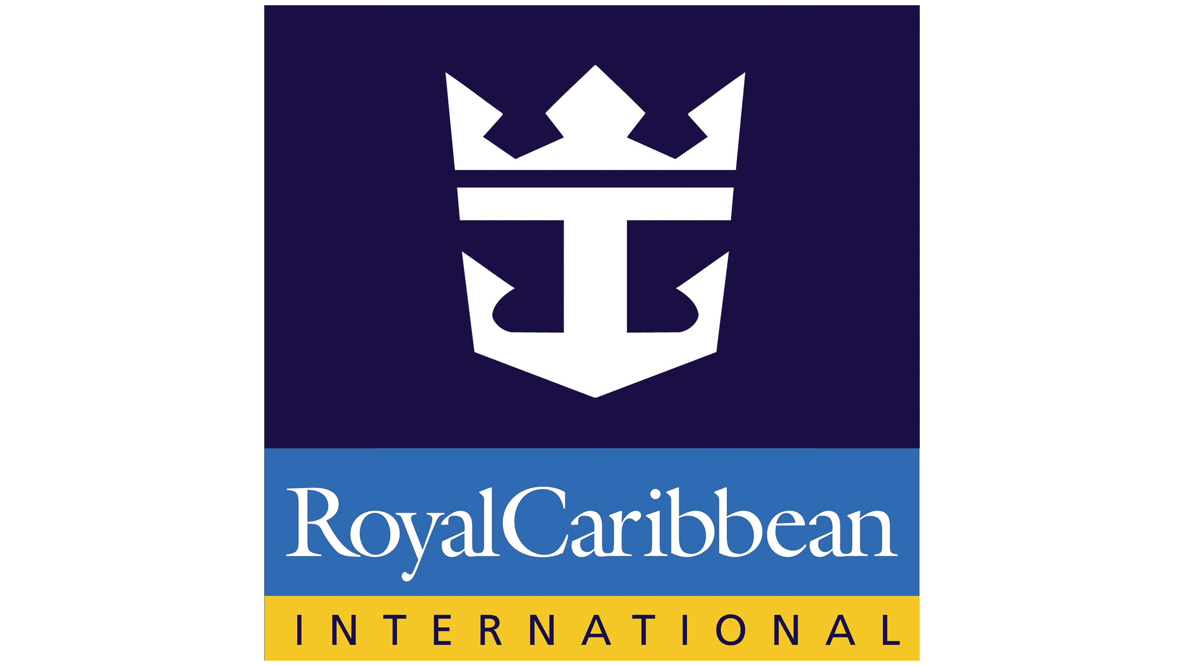 Royal Caribbean International logo with a crown and anchor symbol.