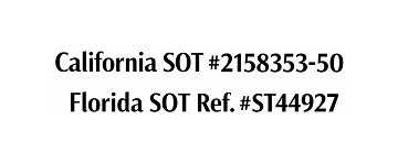 California and Florida SOT registration numbers